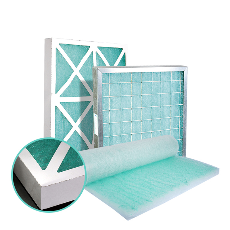 Green-White Paint Booth 50mm Floor Filter Fiberglass Filter Media